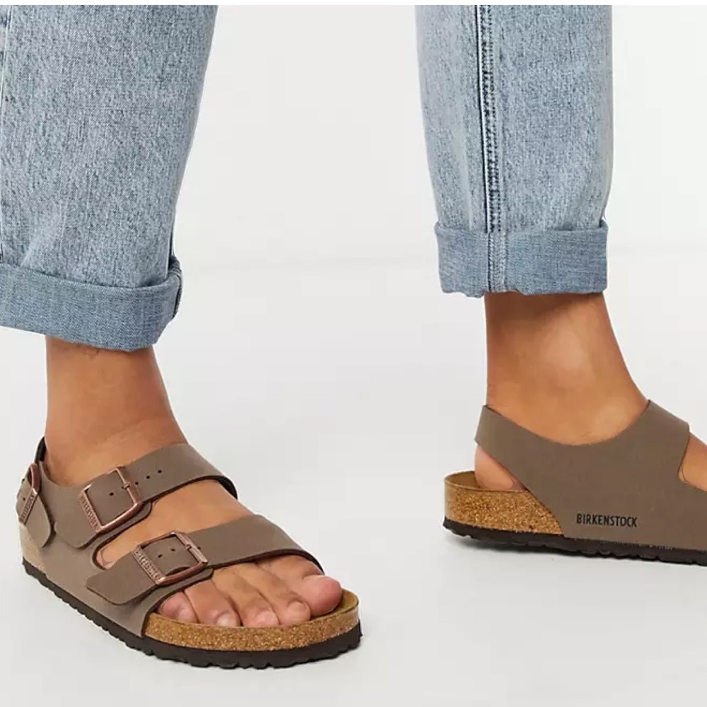 Birkenstock Milano Oiled Leather 2Strap Buckle EVA  Adjustable Backstrap Neutral